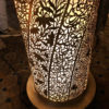 Fine Artisan Hand Crafted Floor Lamp "Ribbon Floral" Tower