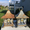 Bird Houses Motif Lantern Pair