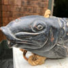 Wood Koi Good Fortune Fish, 19th Century