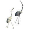 Japan Tallest Pair of Antique Bronze Cranes