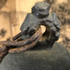 Japanese Old Hand Cast Temple Bell with Double Chain Hanger