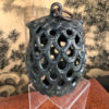 Japanese Hand Cast "Owl" Lantern, original Chain
