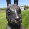 Japanese Fine Huge 20.5 high Bronze Rabbit Usagi