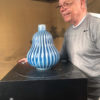 Japanese Antique Blue and White Gourd Vase