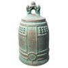 Japanese Fine Old Blue Bronze Bell