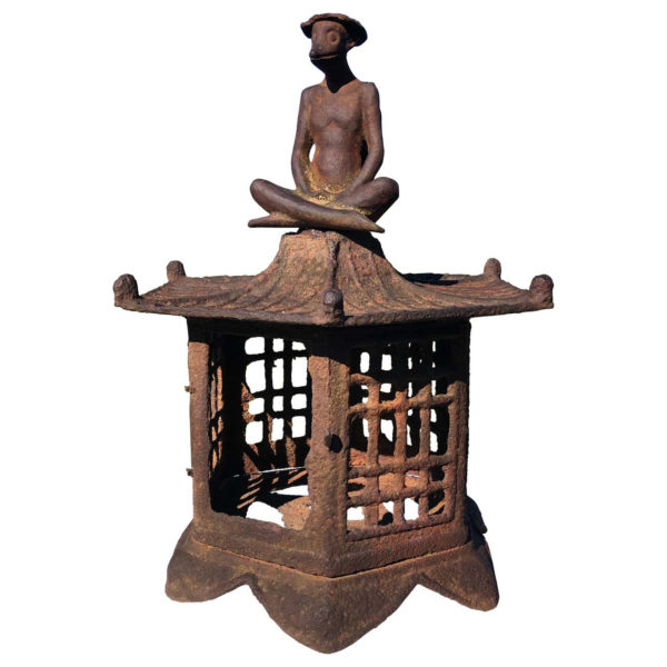 Japanese Antique Folk Art Kappa Lantern