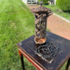 Japanese Antique Lotus And Dragonfly Bird Feeder