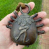 Japanese Antique "Tea Ceremony" Bronze Hand Bell 19thc