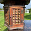 JapaneJapanese Pair Antique Classic Door Panel Garden Lanternsse Pair Antique Classic Door Panel Garden Lanterns
