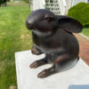 Japanese Fine Large Old Bronze Rabbit