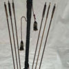 Japanese Antique Samurai Lacquered Quiver with Six Arrows