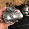 Japanese Old Signed "Red Eye" Rabbit Pair