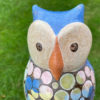 Tall Blue Owl Master Artisan Eva Fritz-Lindner