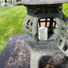 Japanese Vintage Heart Roof Garden Lantern, Signed