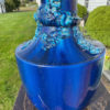 Japanese Antique Brilliant Colors Blue Dragon Vase