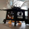 Japan Antique Bronze Birds & Dragonflies Garden Lantern