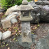 Japanese Tall Antique Stone Pathway Lantern