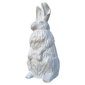 Japanese Old Vintage Massive White Rabbit With Extraordinary Details