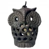 Japanese Antique Hand Cast "Bulging Eyes" Owl Lantern, Rare Find