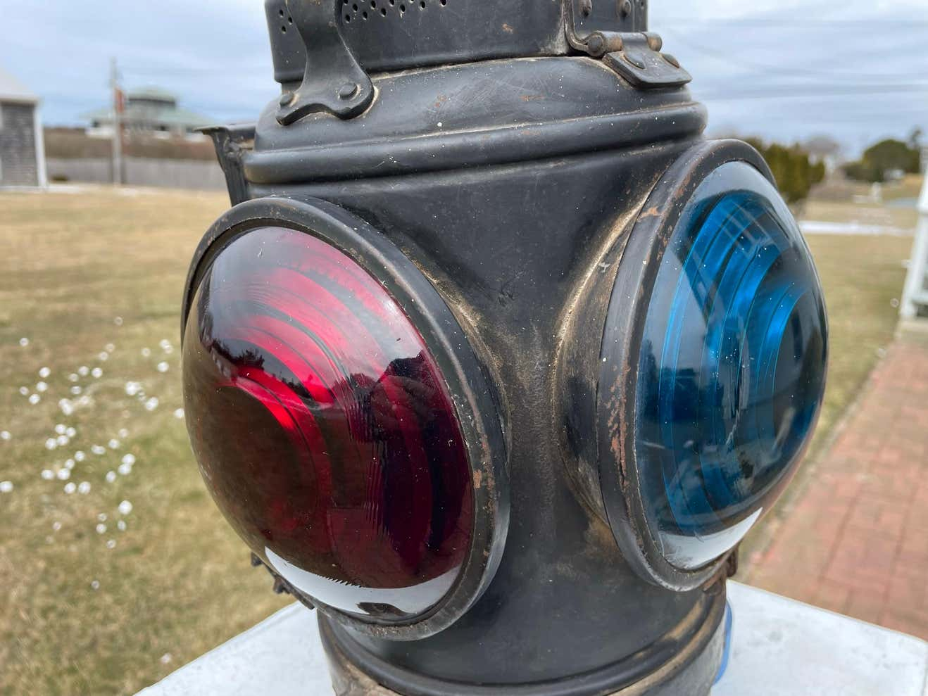 Extraordinary American Adlake Railroad Signal Lighting Lantern, 19