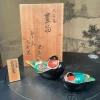 Japan Mandarin Duck Pair Brilliant Hand Painted Colors, Mint, Signed, and Boxed