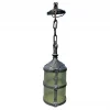 Old Mission Arts & Crafts Wrought Iron Ceiling Pendant Lantern