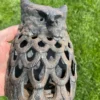 Japanese Hand Cast "Owl" Wall Lantern, Rare Bird