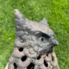 Japanese Hand Cast "Owl" Wall Lantern, Rare Bird