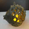 Japanese Rare Old Vintage Baby Puffer Fish Lighting Lantern