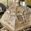 Japan Old Pair "Butterfly" Flower Garden Lighting Lanterns