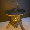 Japanese Lovely Old Round Yukimi Garden Lantern