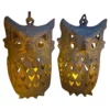 Japanese Pair Massive Antique Over Sized "Owl" Lighting Lanterns
