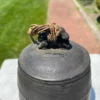 Japanese Antique Hand Cast Bell Resonates with Beautiful Sound