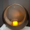 Japanese Antique "Harvest Moon" Lantern With Antique Suspension Chain