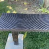 Japanese Rare Mid Century "Wave" Pattern Garden Bench