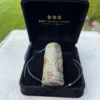Chinese Jade "Zen Bell" 18-Karat Gold Amulet Necklace