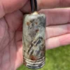 Chinese Jade "Zen Bell" 18-Karat Gold Amulet Necklace