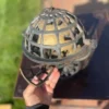 Japanese Rare Old Five Continents Globe Lighting Lantern