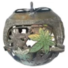 Japan Rare Antique Cloissone Maple Leaf Bronze Garden Lantern