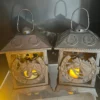 Japanese Pair Lucky Horse Shoe Lighting Lanterns