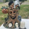 Japanese Old Vintage Spooky Ghost and Skulls Jack-o-lantern Lighting Lantern
