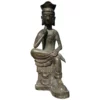 Japan Bronze Seated Guan Yin With Beautiful Face