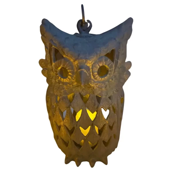 Japanese Massive Vintage over Sized Owl Lighting Lantern