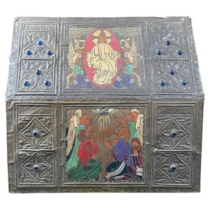 Fine Antique Folk Art Reliquary Box, 1920