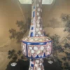 Hand Painted Folk Art Table Lamp, Eva Fritz-Lindner Masterwork ,One of a Kind