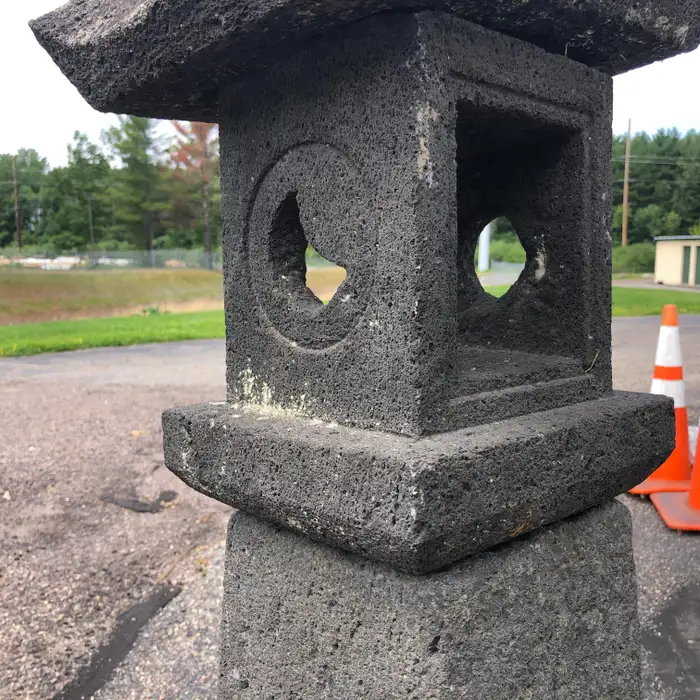 Japanese Antique Stone Pathway Lantern
