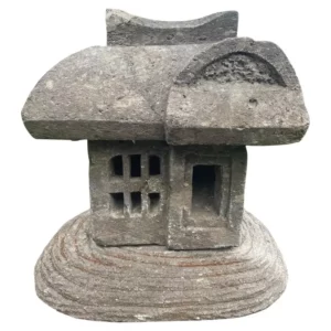 Japanese Vintage "Mountain House" Stone Lantern
