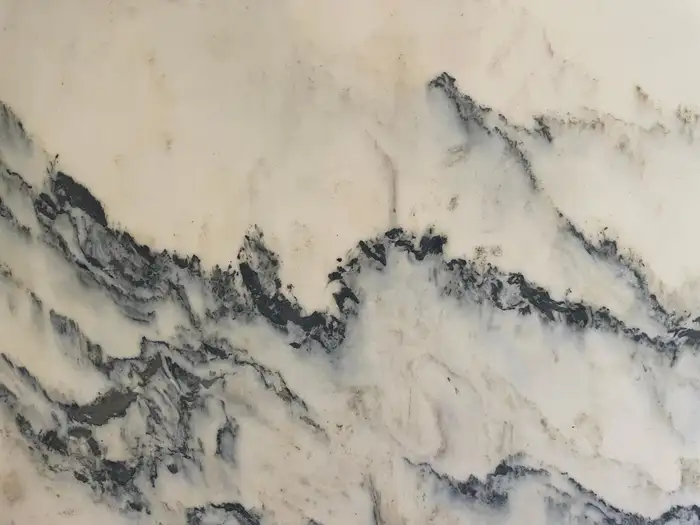 China Extra Large Natural Marble Stone "Painting" Magnificent Mountain Peak