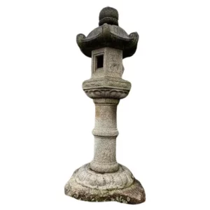 Japan Antique Kasuga "Deer" Granite Stone Lantern